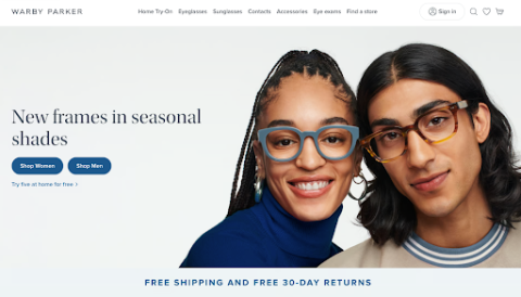 warby parker website