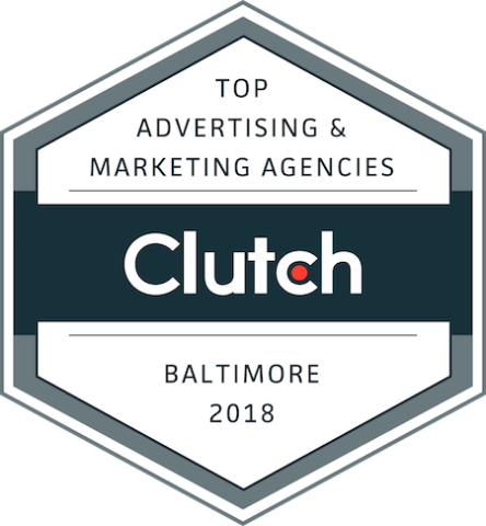 badge for top advertising and marketing companies in baltimore in 2018