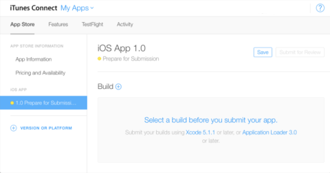 iTunes Connect My Apps