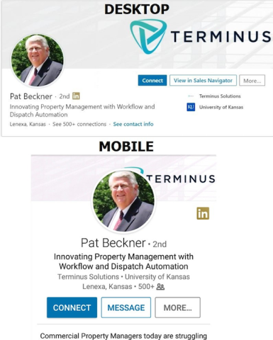 LinkedIn profile banner