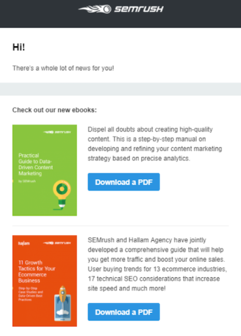 SEMrush email