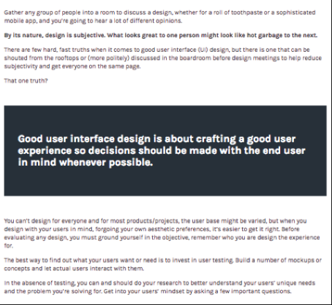 Example of Devetry Blog
