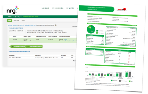 NRG Energy created a custom customer portal for solar energy project procurement