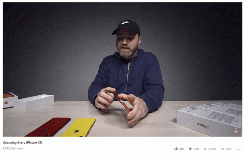 Unboxing video screenshot