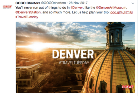GOGO Charters post on Twitter