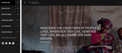 Bill and Melinda Gates Foundation homepage