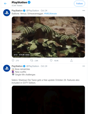 Playstation Twitter