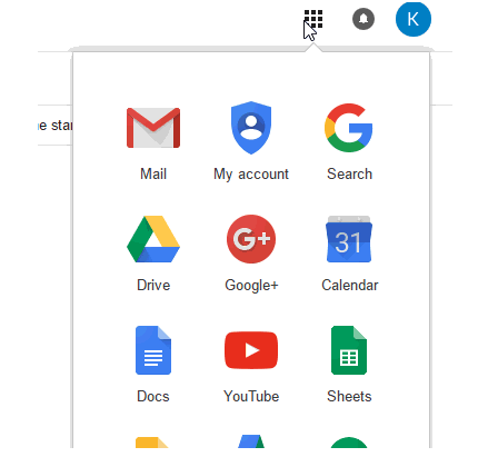 Google Grid Navigation