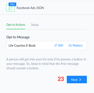 Click on “Select this flow