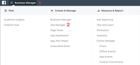First, open the Ads Manager