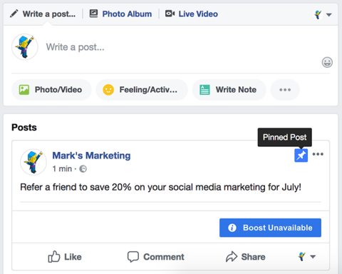 Pinned post screenshot 2