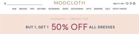modcloth sale limited time