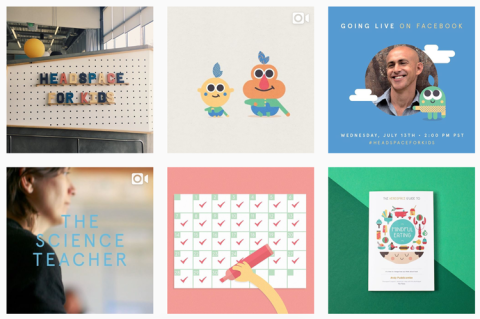 Example of Headspace Instagram