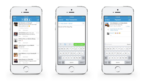 Screenshot of Venmo