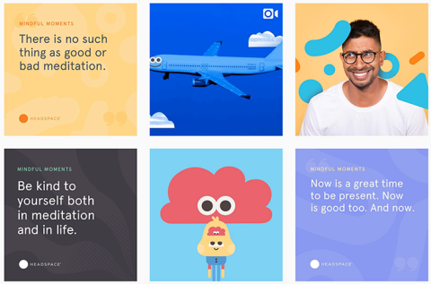 Headspace Instagram post