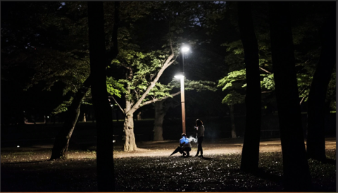 Playing Pokémon Go at Night in Tokyo 