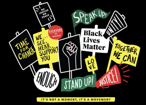 starbucks coffee chain posted content supporting BLM