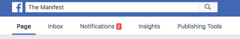 Facebook Insights tab in business profile menu