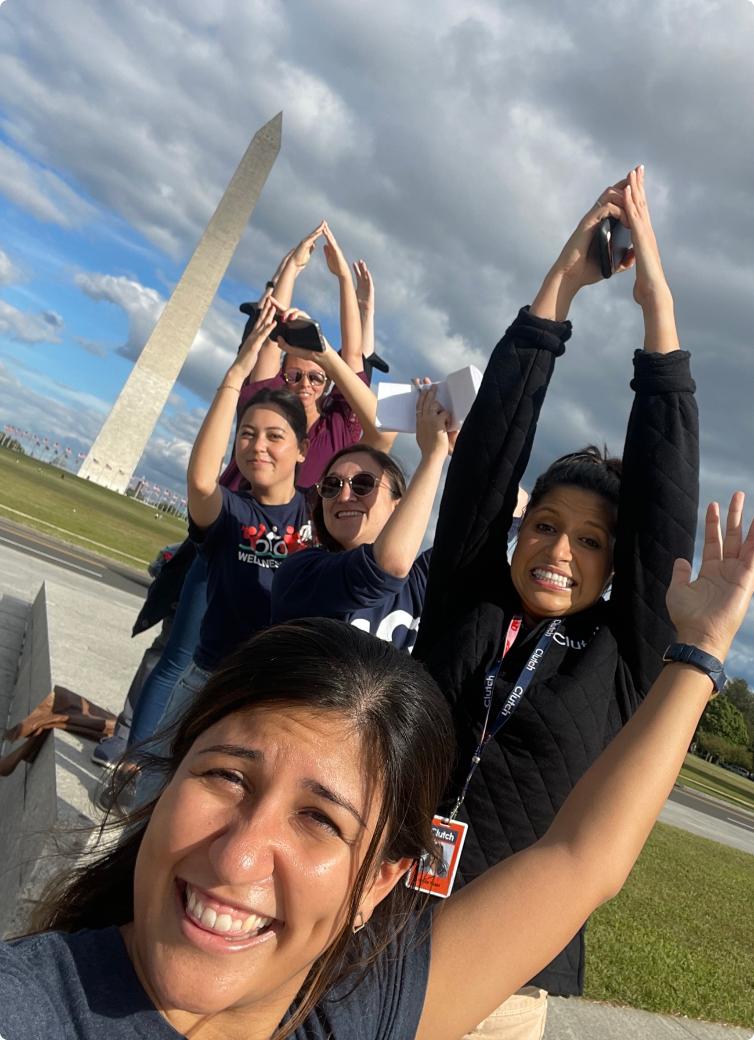 Clutch teammates gather to bond together.