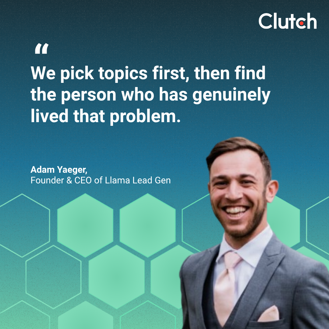 Adam Yaeger, Founder and CEO of Llama Lead Gen