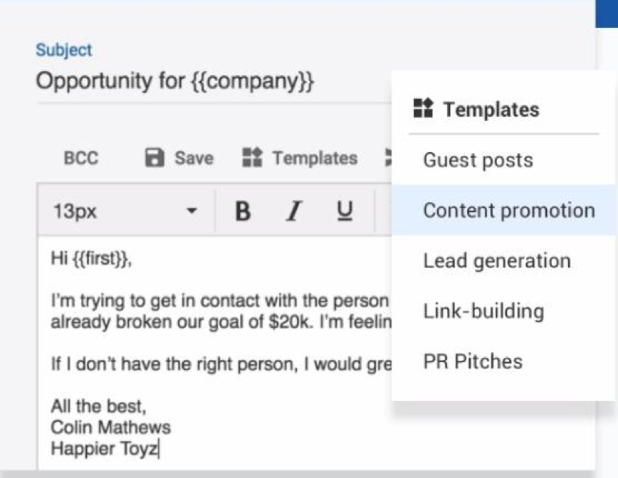 mailshake email templates