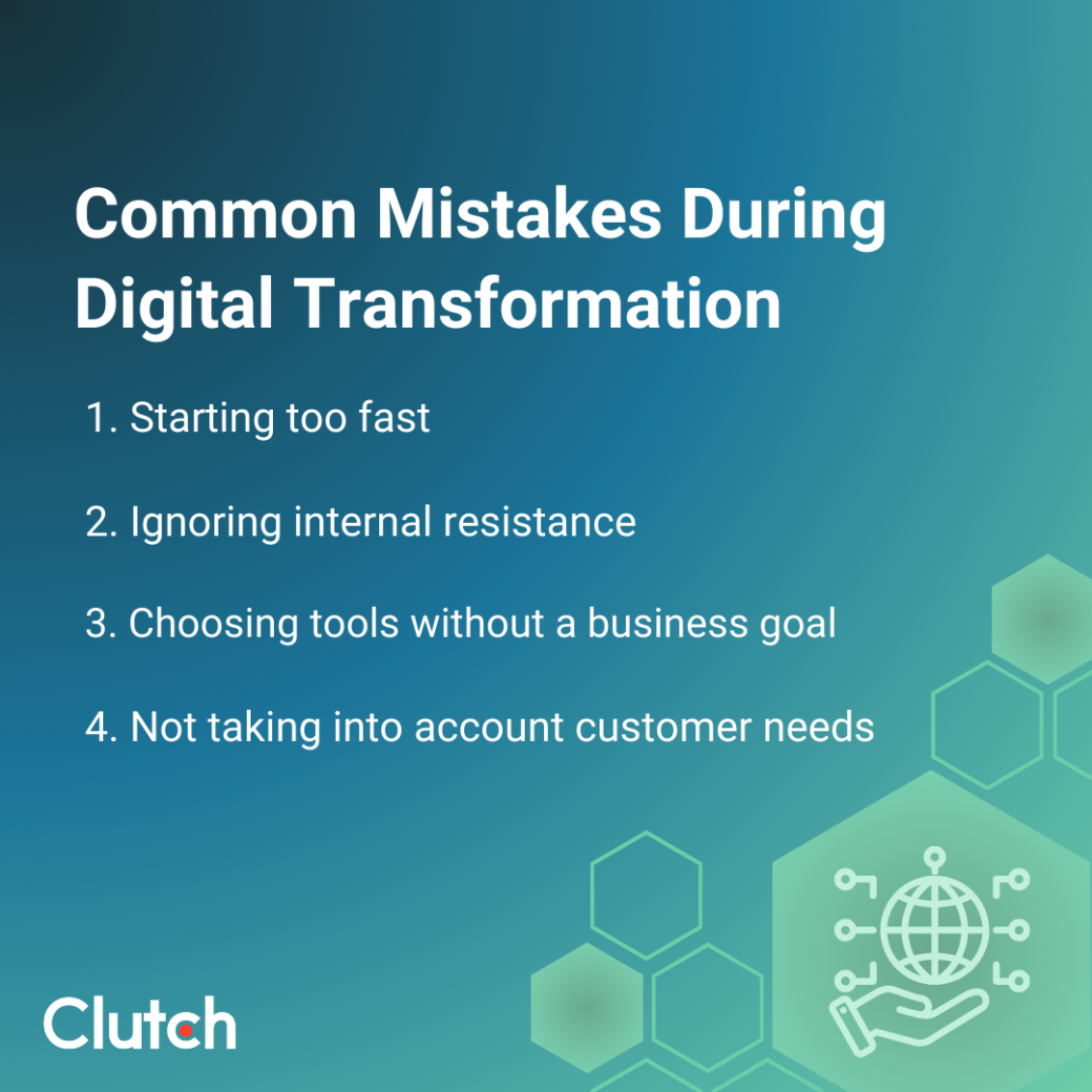 Common Mistakes During Digital Transformation