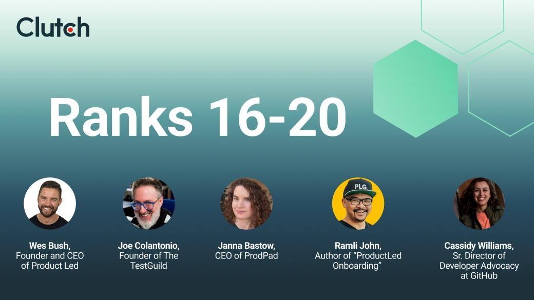 Top B2B influencers 16-20
