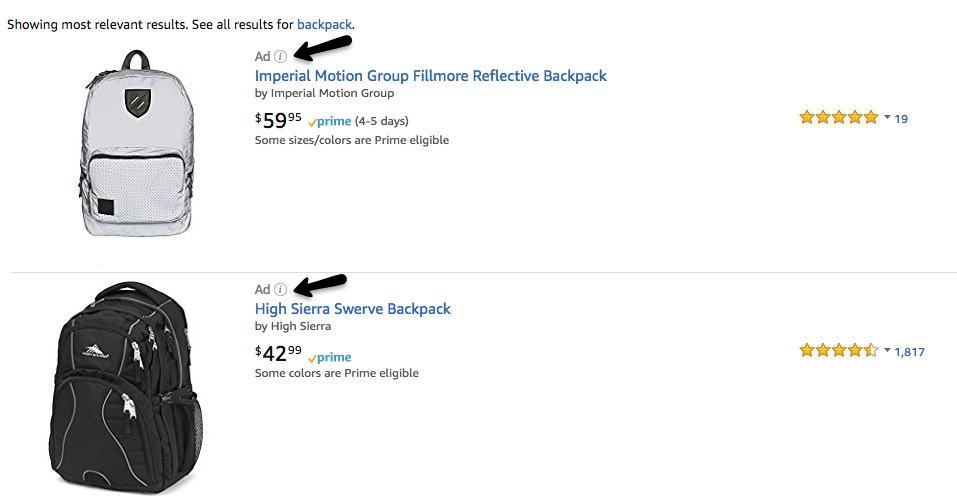 sponsored product ads