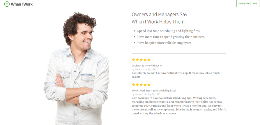 when i work call to action