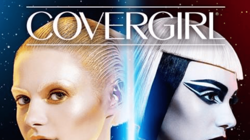 covergirl and lucasfilm co-branding promotional poster