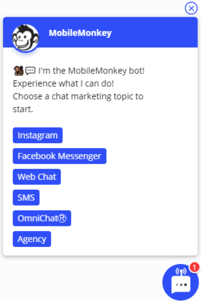 menu based chatbots