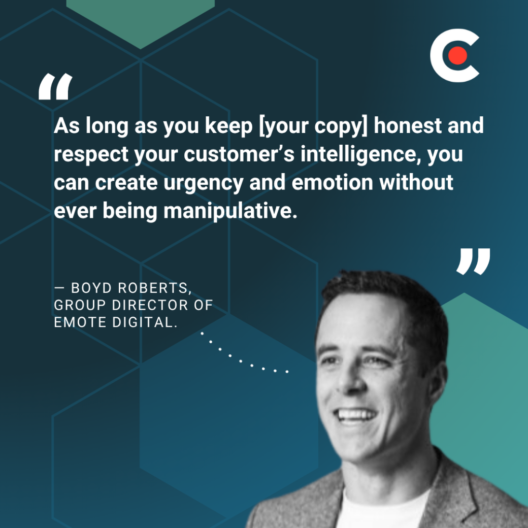 Boyd Roberts, Group Director of Emote Digital.