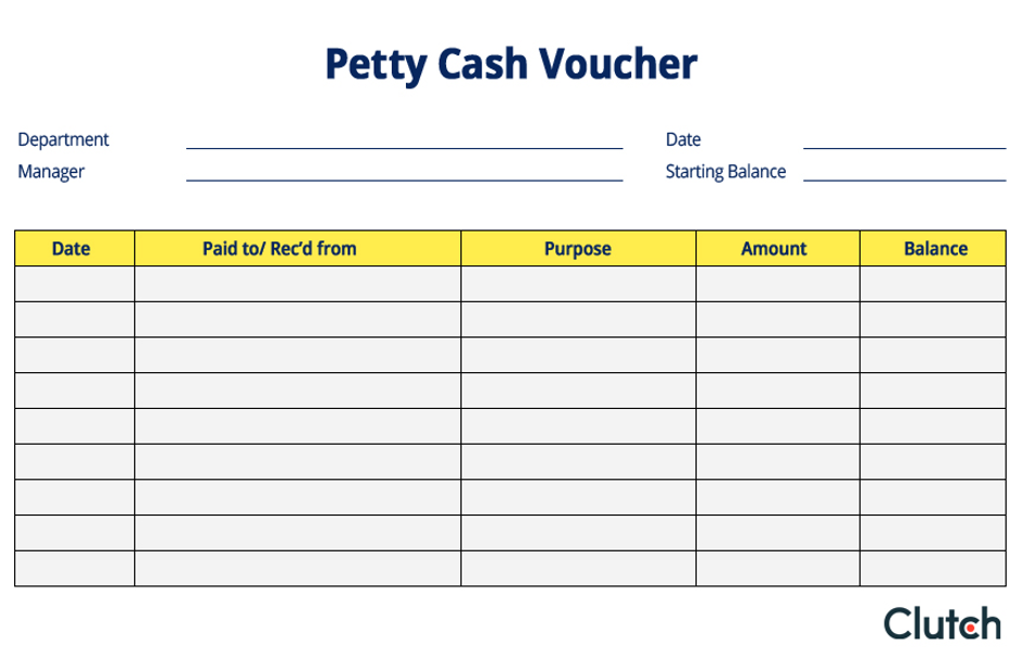 petty cash voucher
