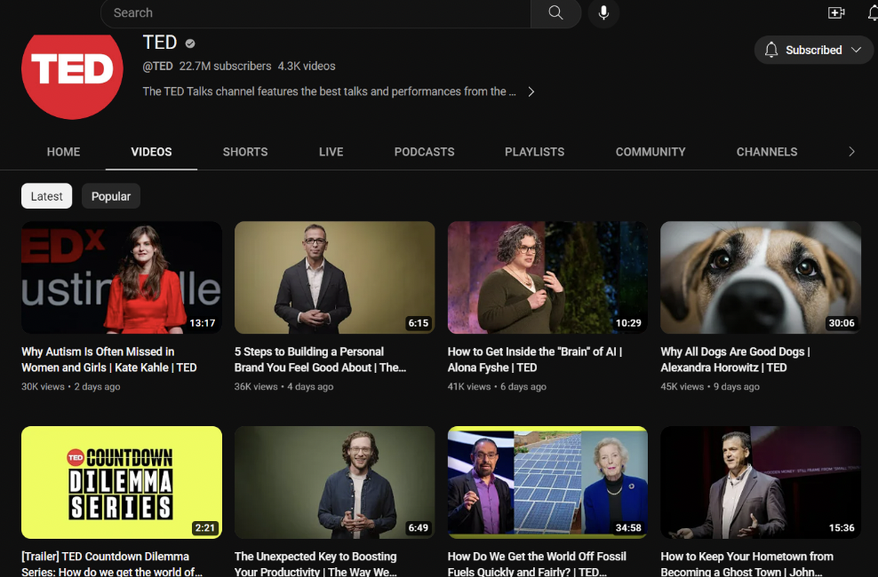 example of how AI supports TED