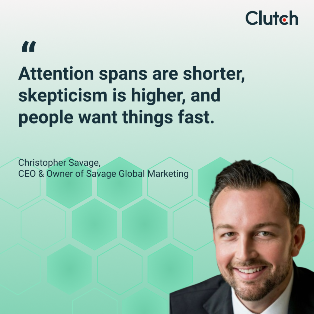 Christopher Savage, CEO and owner of Savage Global Marketing