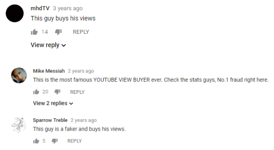Fake YouTube views