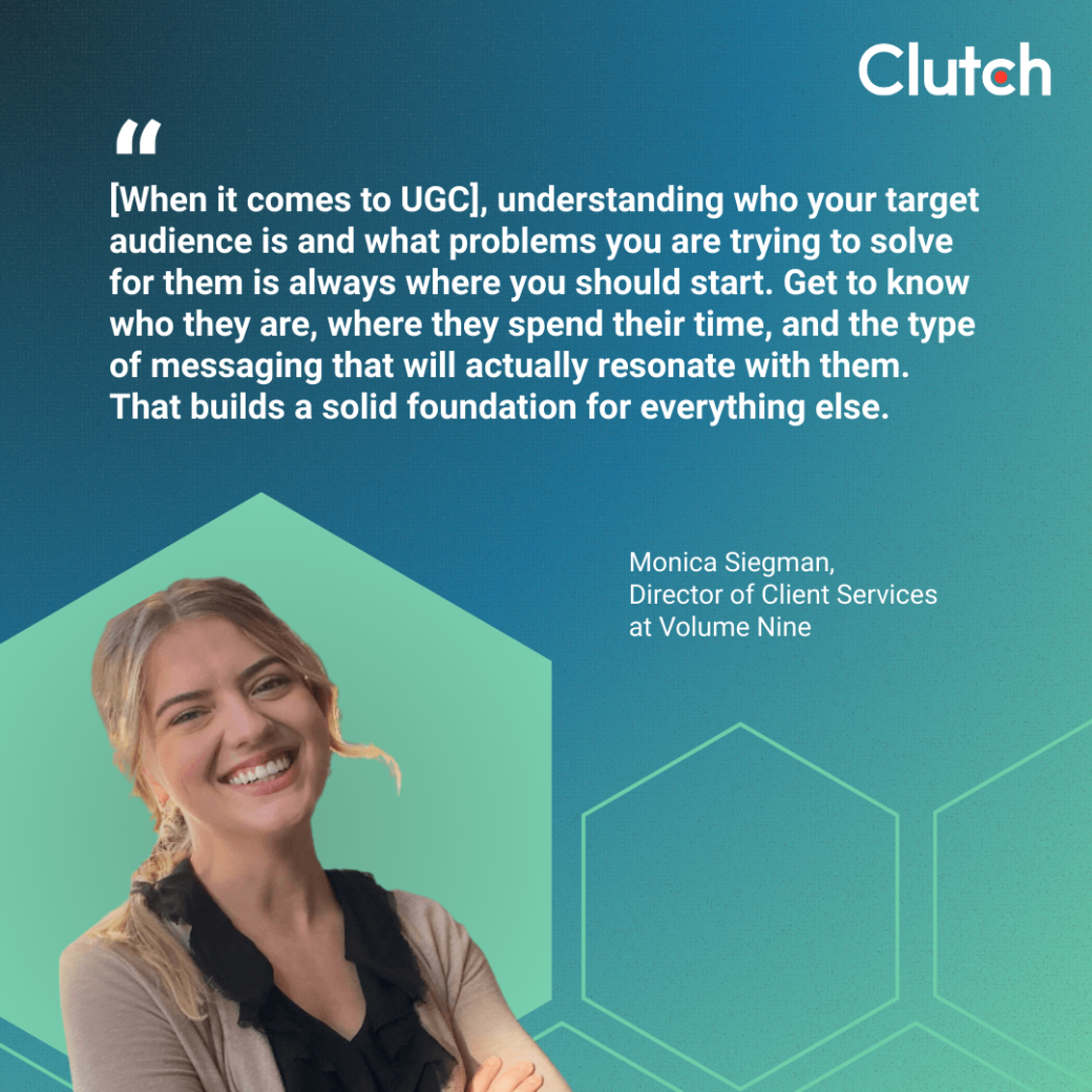 Monica Siegman,  Director of Client Services at Volume Nine