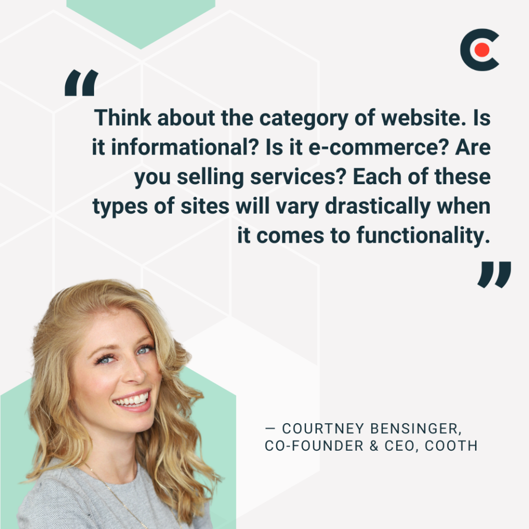 Courtney Bensinger, Co-Founder and CEO of Cooth