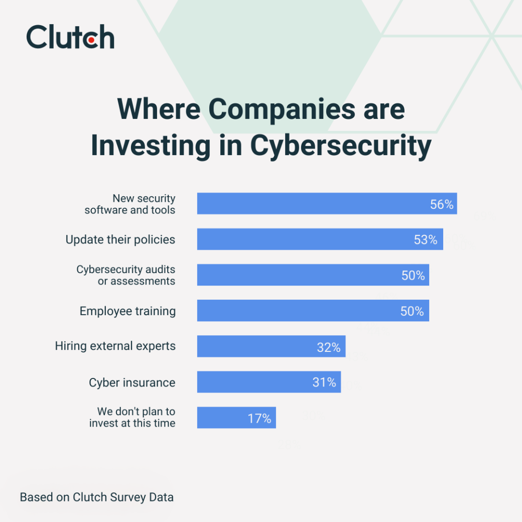 Where companies are investing in cybersecurity