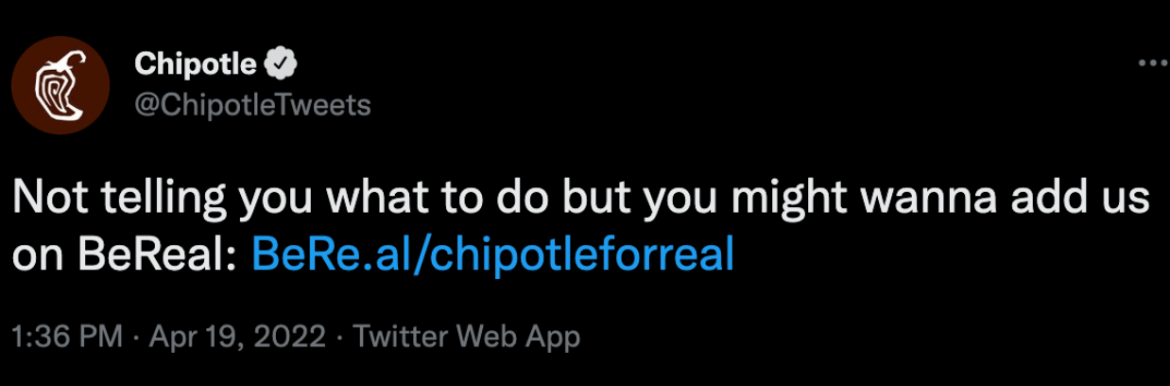 chipotle tweet