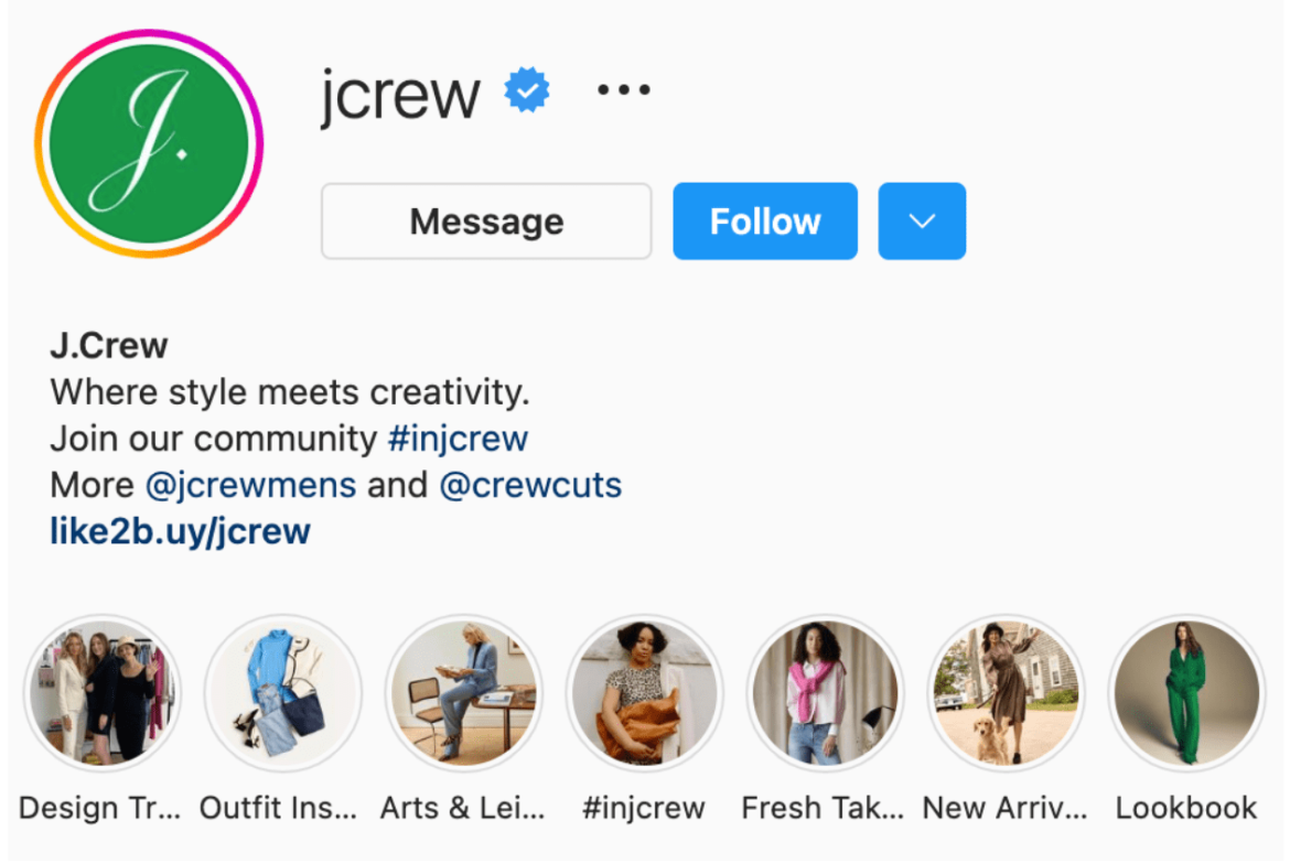 jcrew instagram