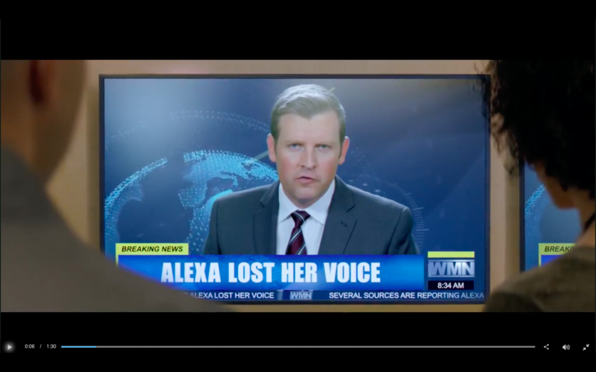 Super Bowl LII Amazon Alexa advertisement with Gordon Ramsey, Cardi B, Rebel Wilson, and Sir Anthony Hopkins