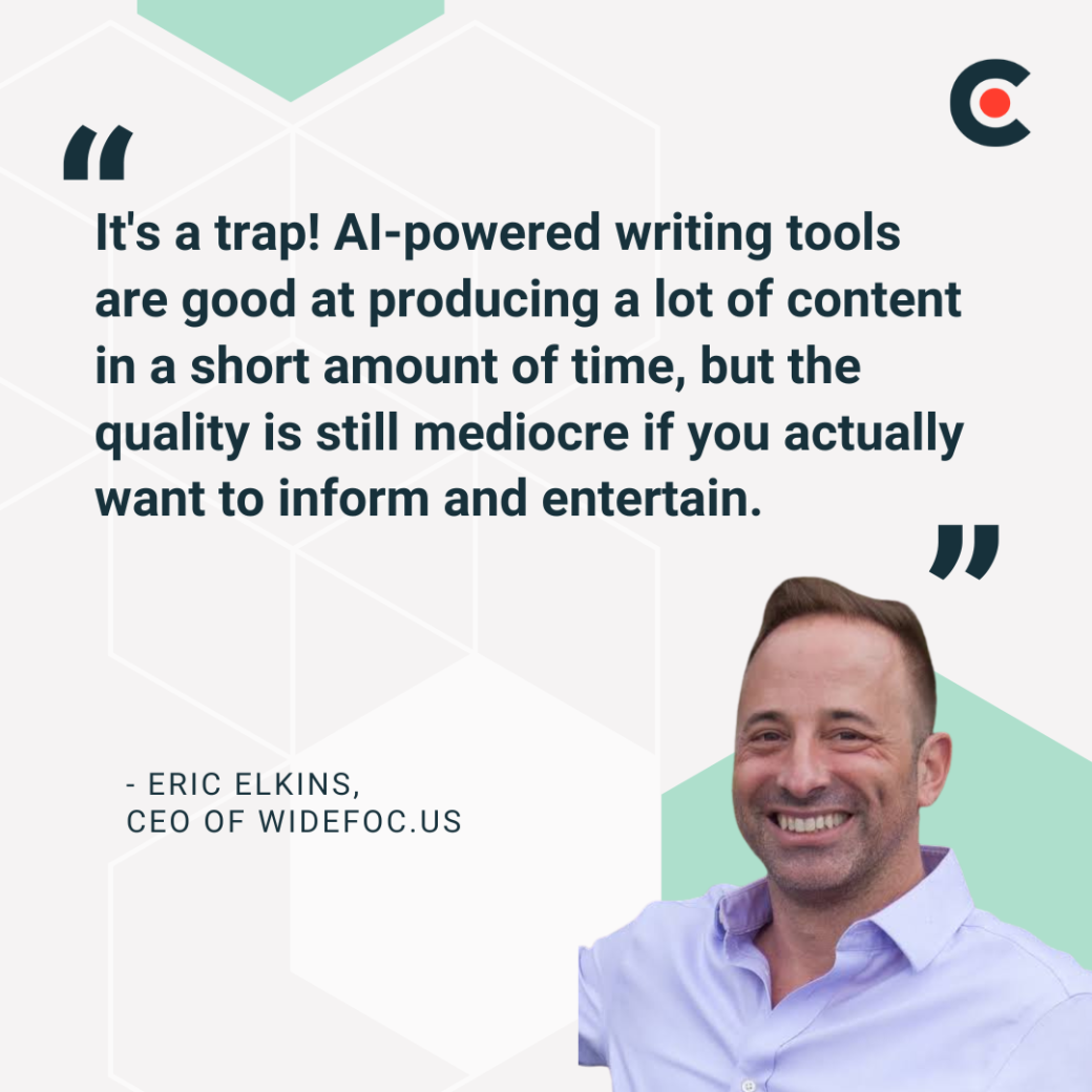 Eric Elkins, CEO of widefoc.us