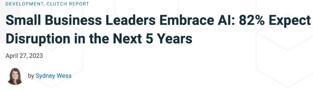 clutch survey report ai disruption