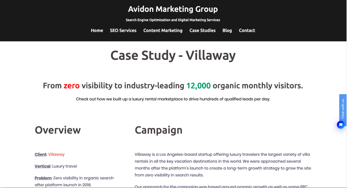 avidon marketing case study example