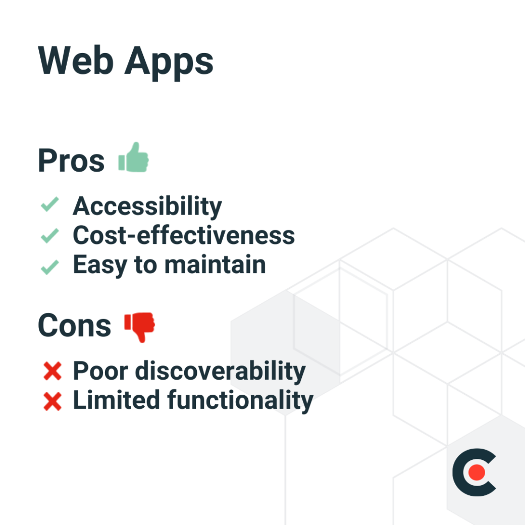 Pros & Cons of Web Apps