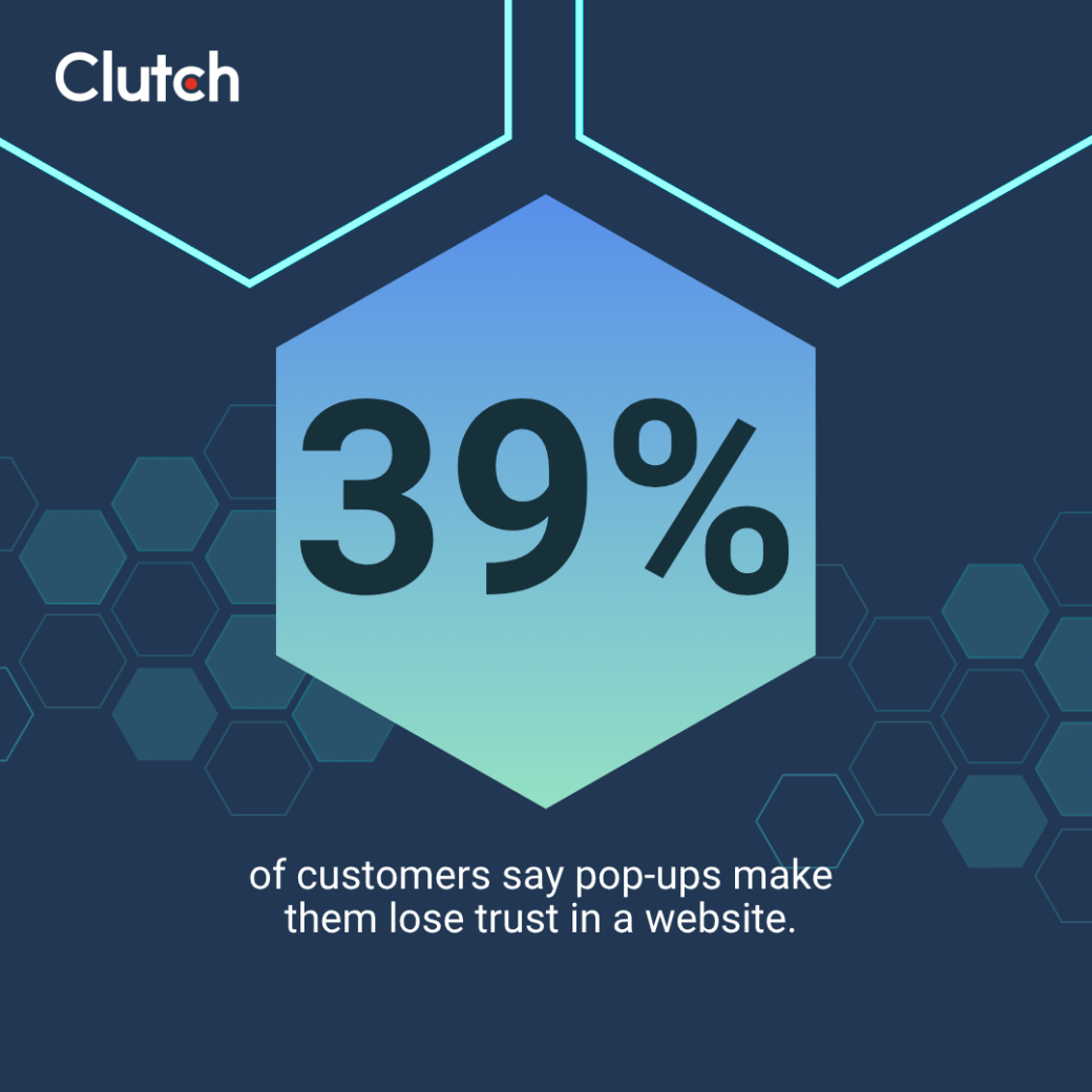 Clutch data on website pop-ups