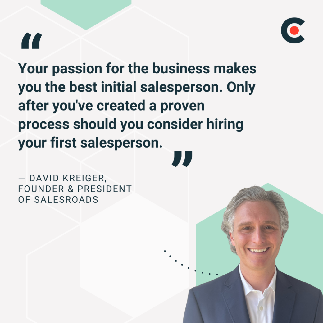 David Kreiger, founder & president of SalesRoads