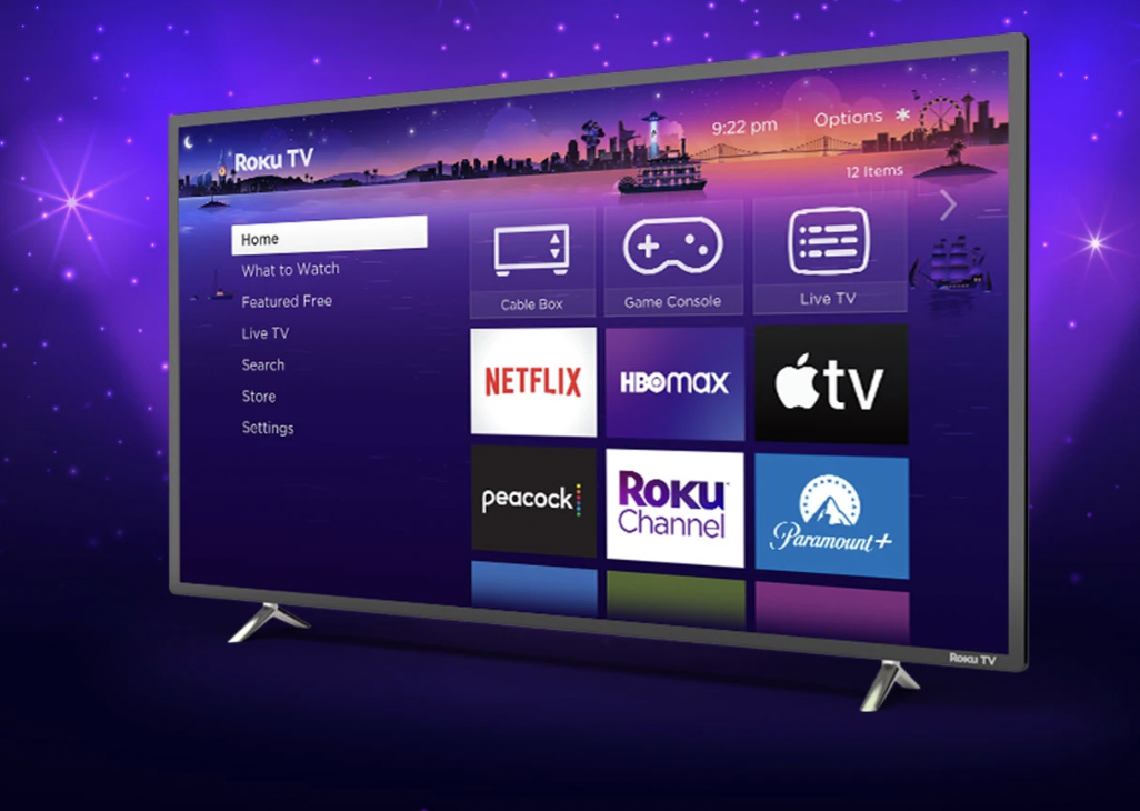 example of a connected TV — a Roku TV is a connected TV
