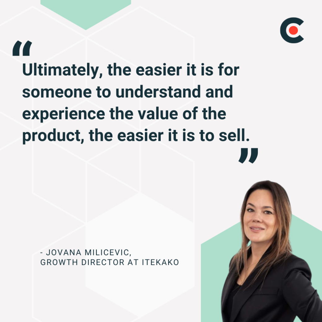 Jovana Milicevic, Growth Director at Itekako
